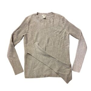 50% off sale 🔥🔥 - Club Monaco Gray knit rib Sweater 100% Cashmere